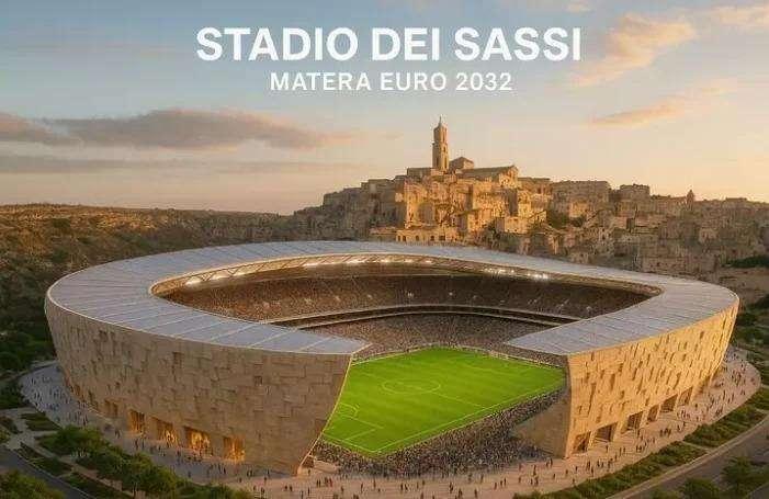 “Se Milano tentenna, Matera può lanciarsi”: il progetto “Stadio dei Sassi - Matera Euro 2032”
