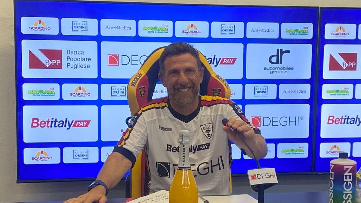 Lecce, Di Francesco: “Dobbiamo migliorare nella qualità e lavorare sulle ingenuità”
