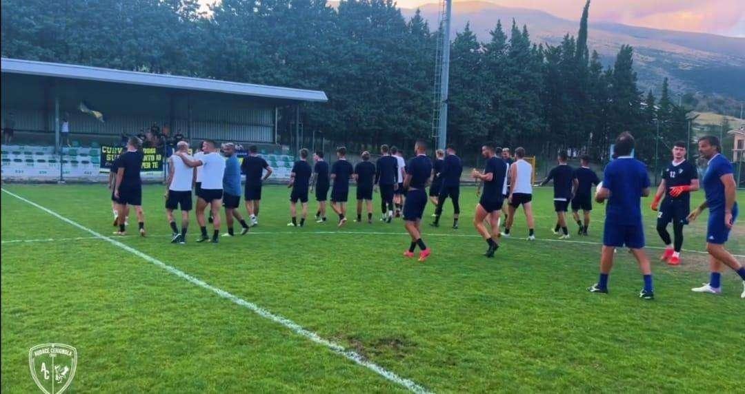 Cerignola, quattro reti allo Spoltore Calcio nell'allenamento congiunto di Palena