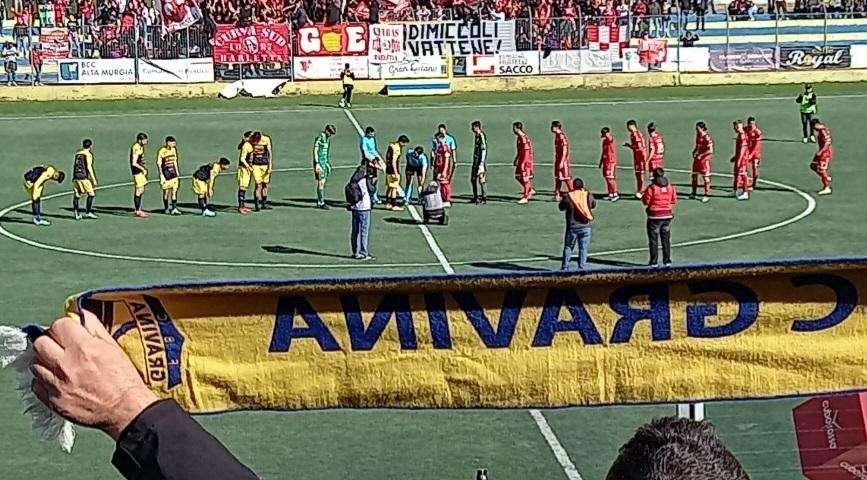 Gravina-Barletta 2-2, tra gialloblù e biancorossi succede di tutto 
