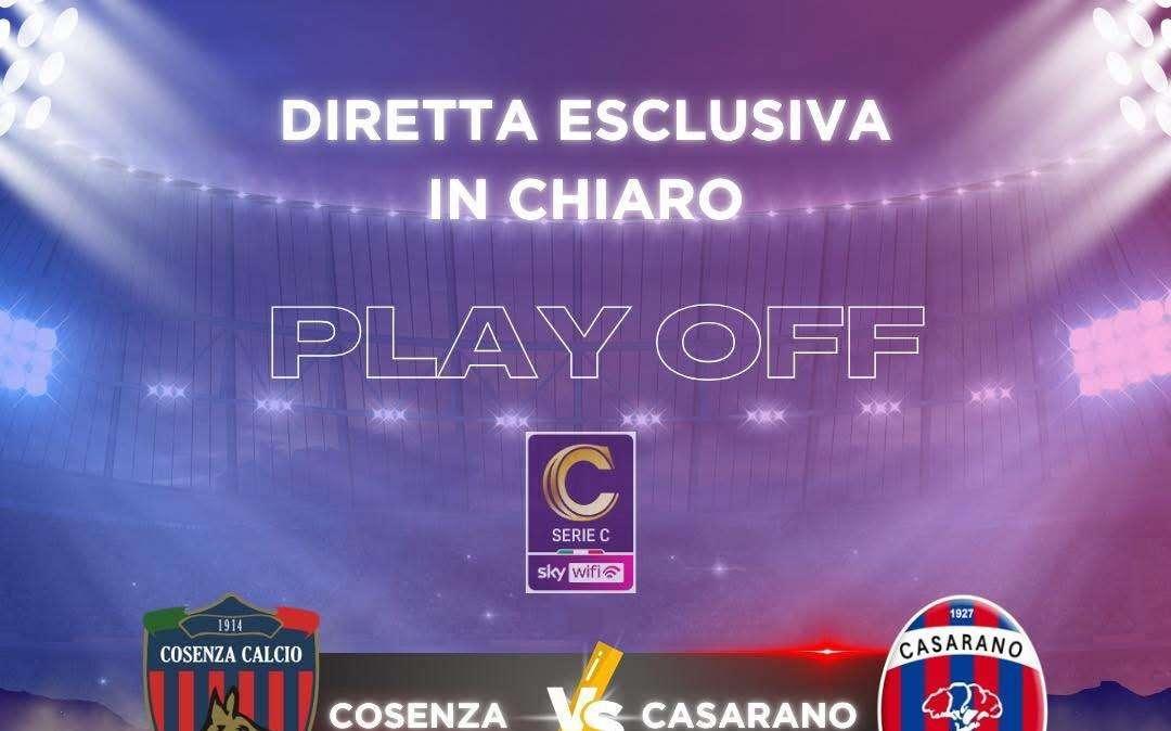 Playoff Serie C: Cosenza-Casarano in diretta su Antenna Sud