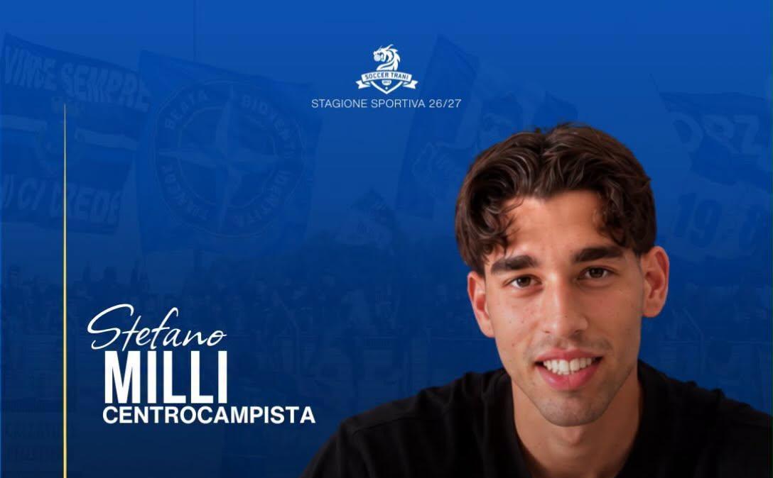 UFFICIALE - Soccer Trani, per il centrocampo ecco Milli