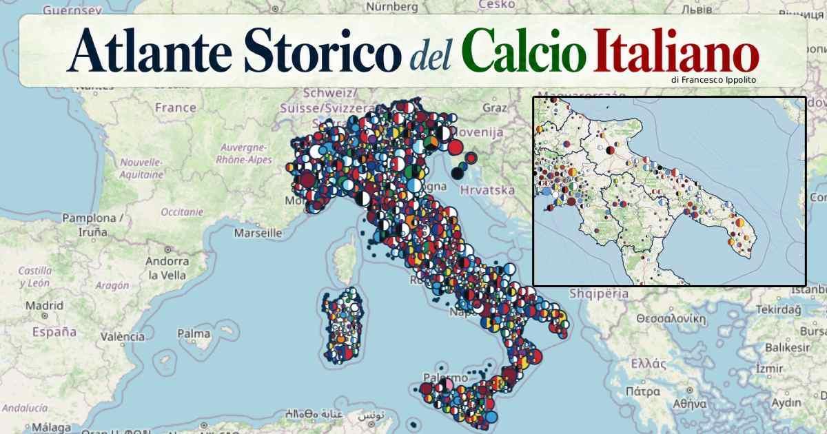 L'Atlante Storico del Calcio Italiano: dal Bari al Lecce, dal Foggia al Taranto. Tutta la storia del calcio pugliese e nazionale in un atlante digitale