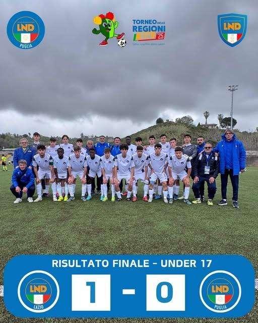 Torneo delle Regioni, Under 17 pugliese eliminata ai quarti: Lazio avanti di misura