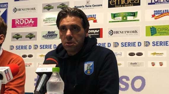 Fasano, Laterza: "Il gol ci ha dato fiducia. Giocata di Cavaliere tecnicamente perfetta"