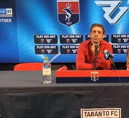 Taranto, Laterza: "Corado può già giocare dal 1'. Saranno assenti in tre..."
