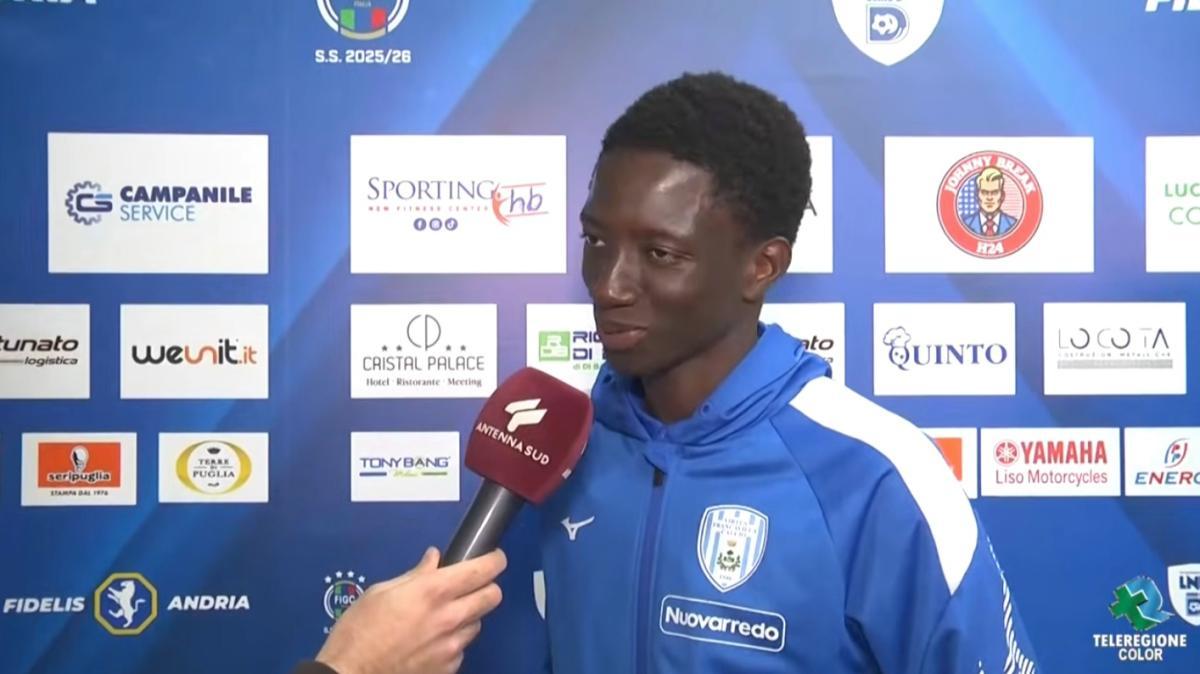 Virtus Francavilla, Touray: "Sono contentissimo per la rete e per la vittoria"