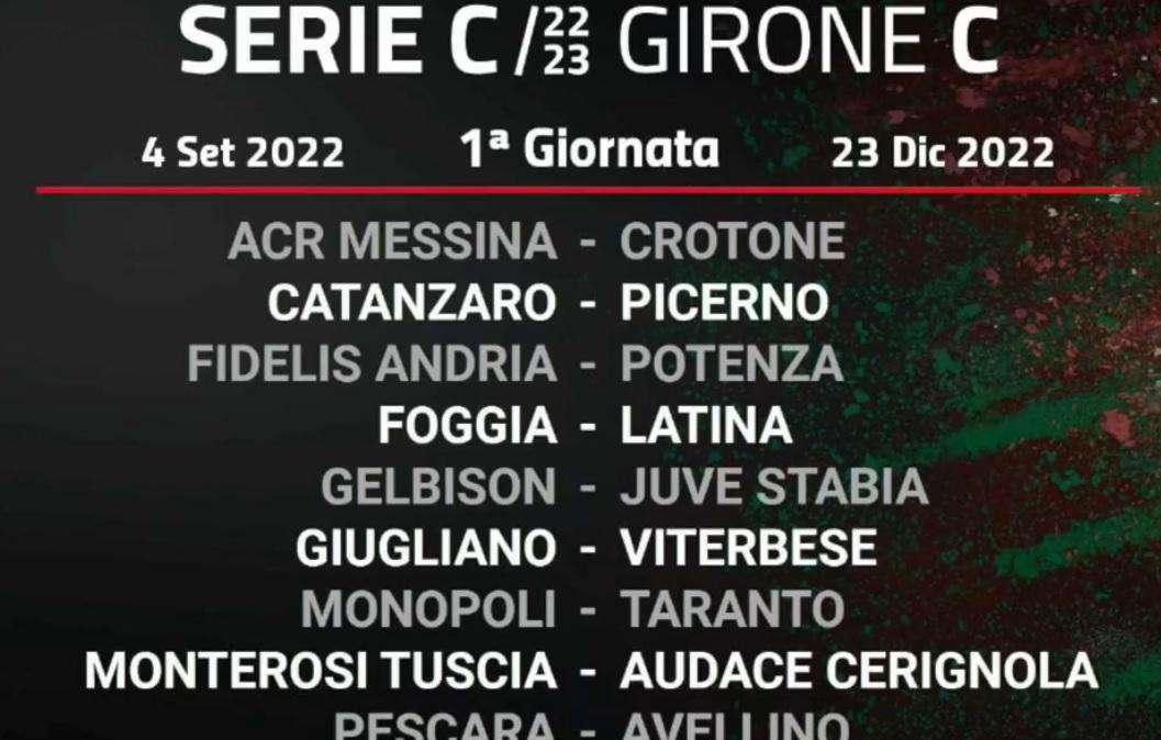 Serie C, la prima giornata: il Foggia debutta con il Latina, subito derby Monopoli-Taranto. Il Monterosi ospita il Cerignola