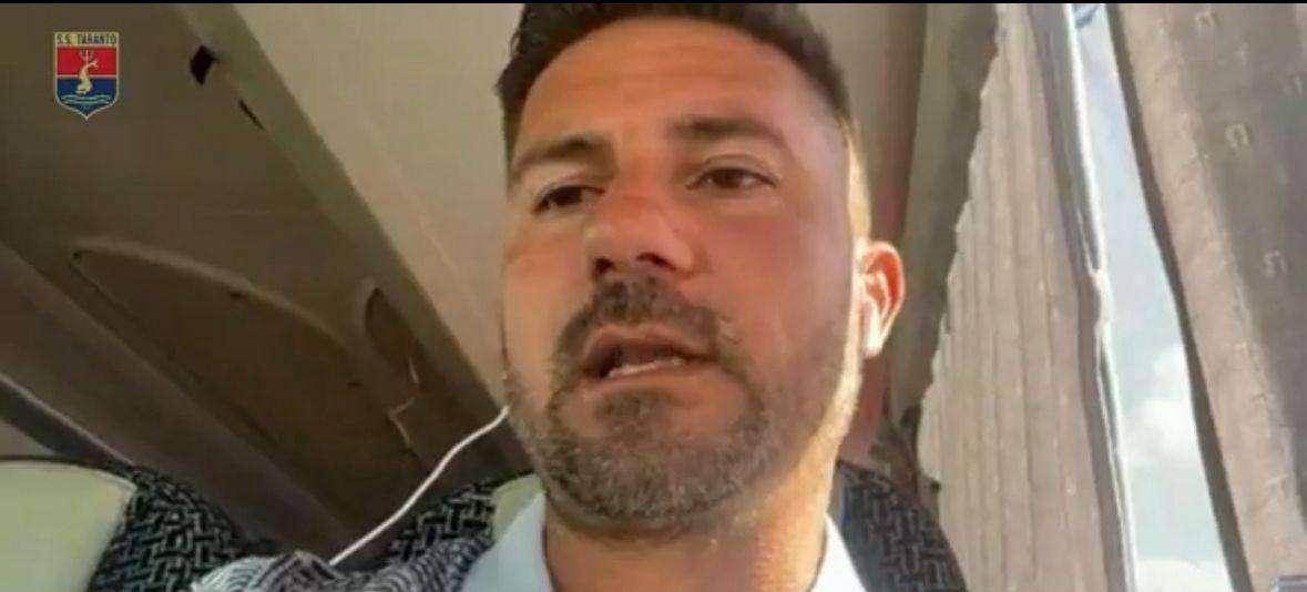 Taranto, Danucci: "Scelto il nuovo capitano, dispiace per l'assenza dei tifosi"
