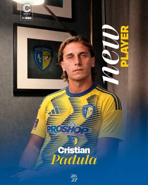 UFFICIALE - Cerignola, Cristian Padula è un nuovo attaccante gialloblù