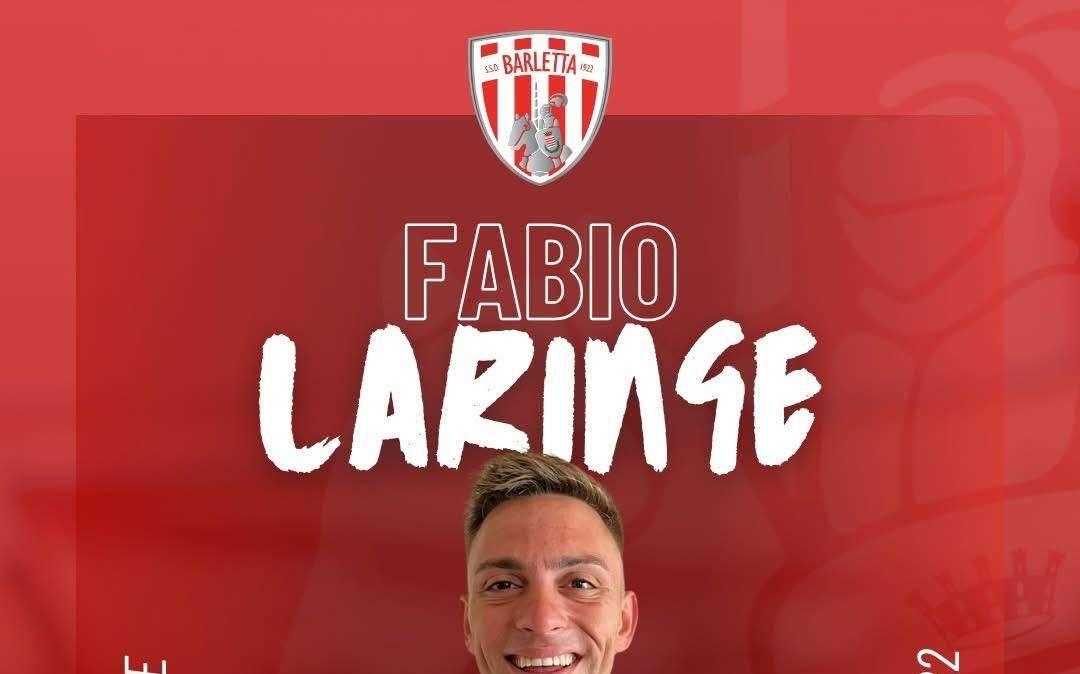 UFFICIALE - Barletta, Laringe è un nuovo calciatore biancorosso