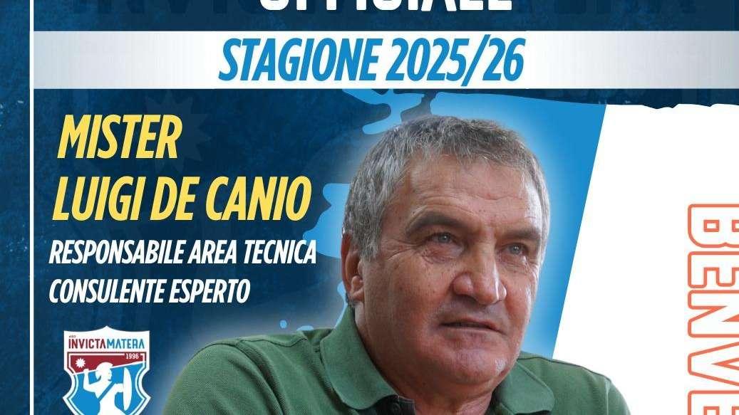 UFFICIALE - Invicta Matera, Luigi De Canio nuovo responsabile tecnico