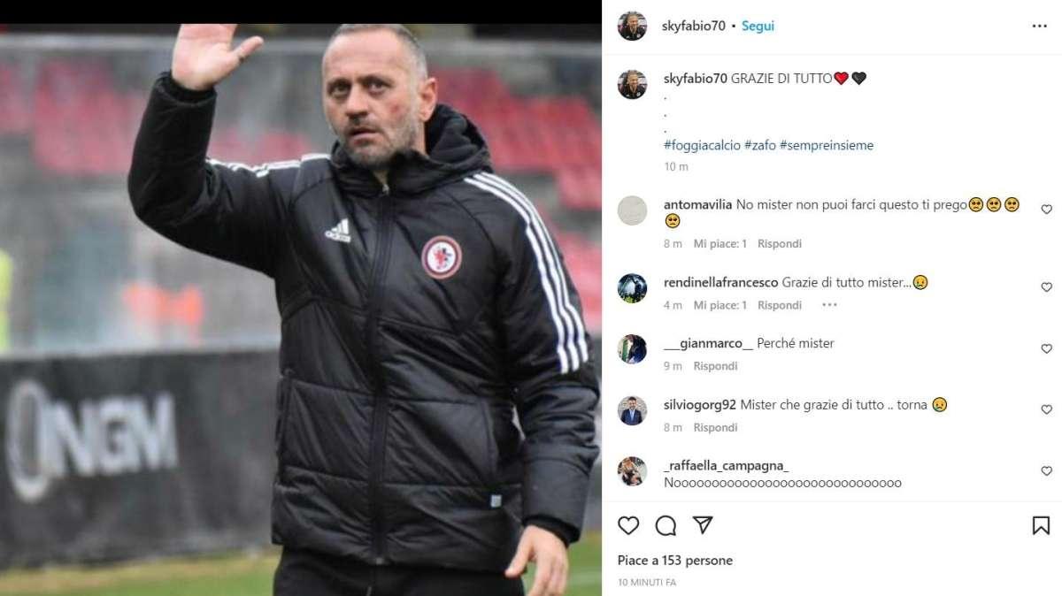 Foggia, si dimette Gallo: "Grazie di tutto, sempre insieme"