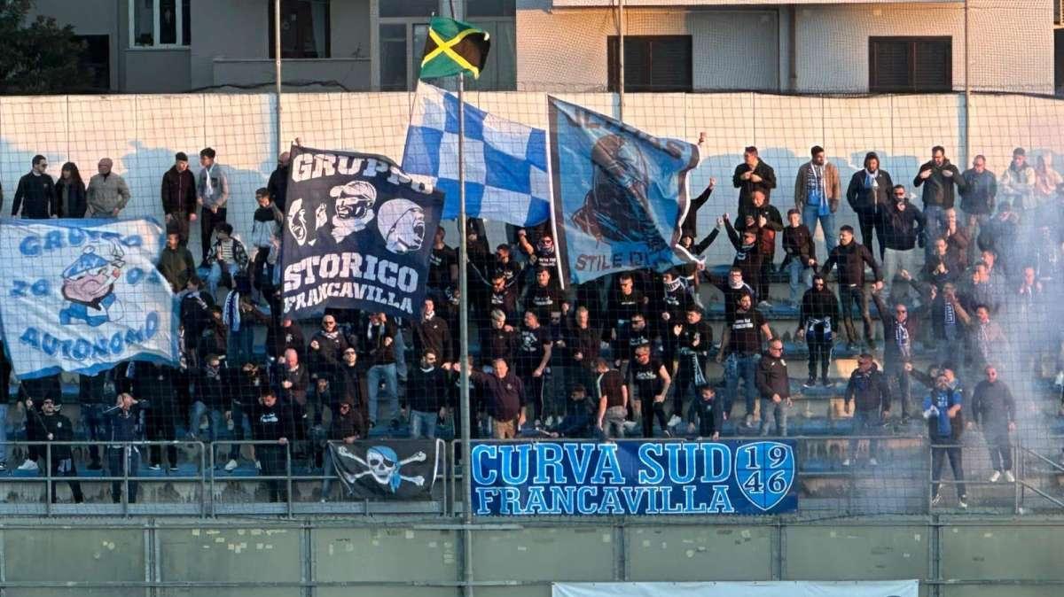 Virtus Francavilla-Martina, ora è ufficiale: trasferta vietata per i tifosi ospiti