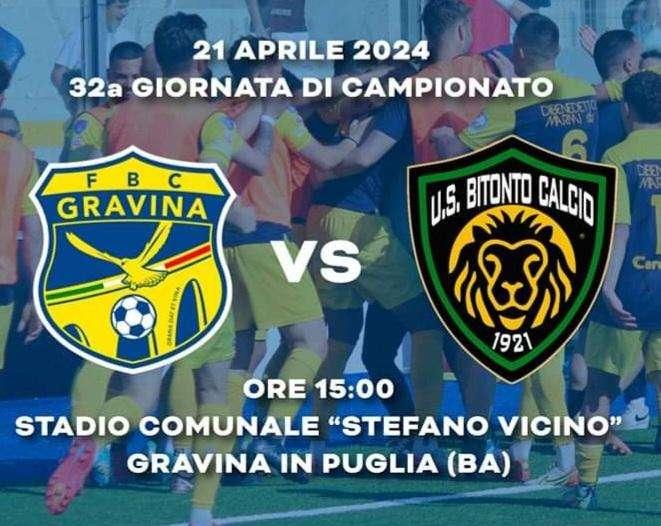 Le probabili formazioni di Gravina-Bitonto, gialloblù tutti disponibili, neroverdi senza Zugaro 