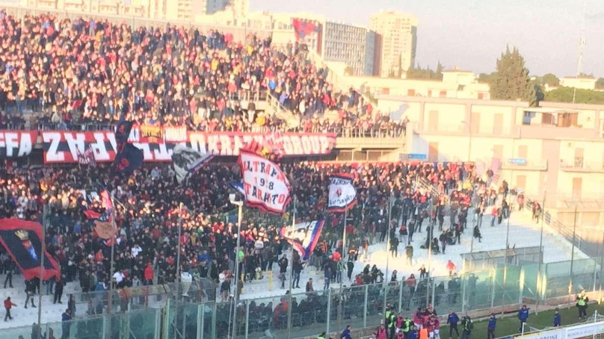 Taranto, con il Sorrento mille spettatori: saranno aperti due settori