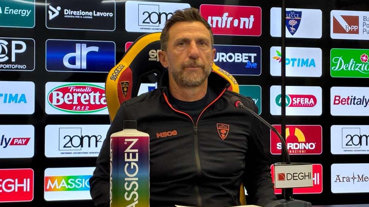 Lecce, Di Francesco: “Abbiamo recuperato tutti, fuori solo Morente”