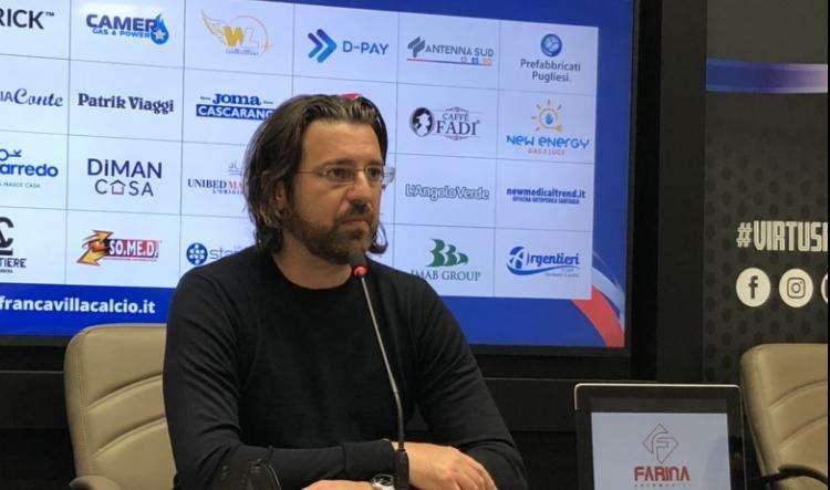Virtus Francavilla, Magrì: "Orgoglioso della squadra, ho visto il cuore. E grazie ai tifosi"