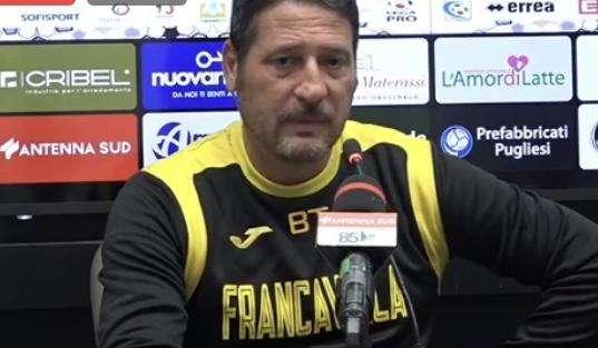 V. Francavilla, Trocini: "Chi scenderà in campo domani darà il massimo. Vazquez e Tiritiello in dubbio"