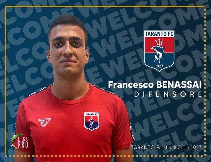 UFFICIALE - Taranto, ingaggiato il difensore Benassai