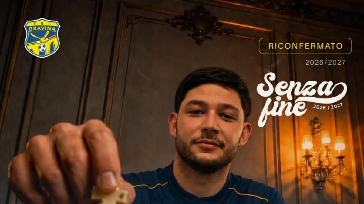 UFFICIALE - Gravina, confermato il centrocampista Francesco Urso