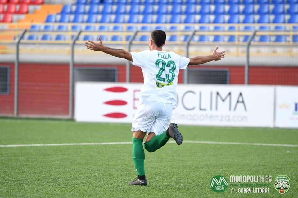 Monopoli, Fella: "Col Francavilla il gol più bello. Peccato per lo stop"