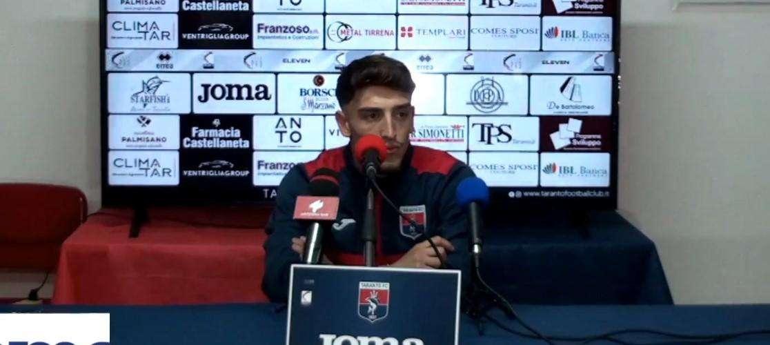 Taranto, Mastromonaco: "Peccato per il pari ma è comunque un punto guadagnato"