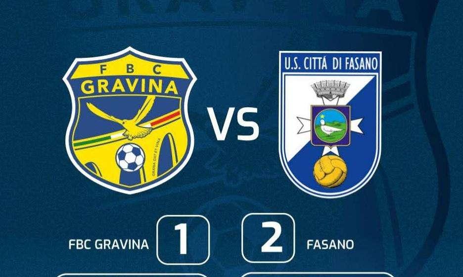 Gravina-Fasano 1-2, Pinto decide una gara bellissima 