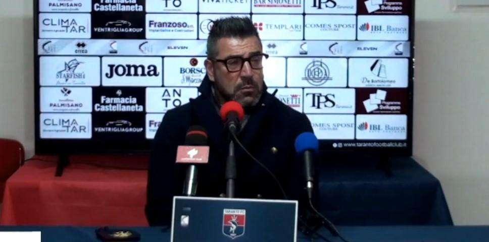 Taranto, Montervino: "Stiamo disputando un ottimo campionato"