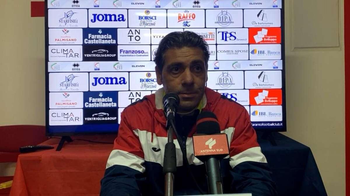 Taranto, Laterza: "Peccato per la sconfitta, è stata una bella partita"
