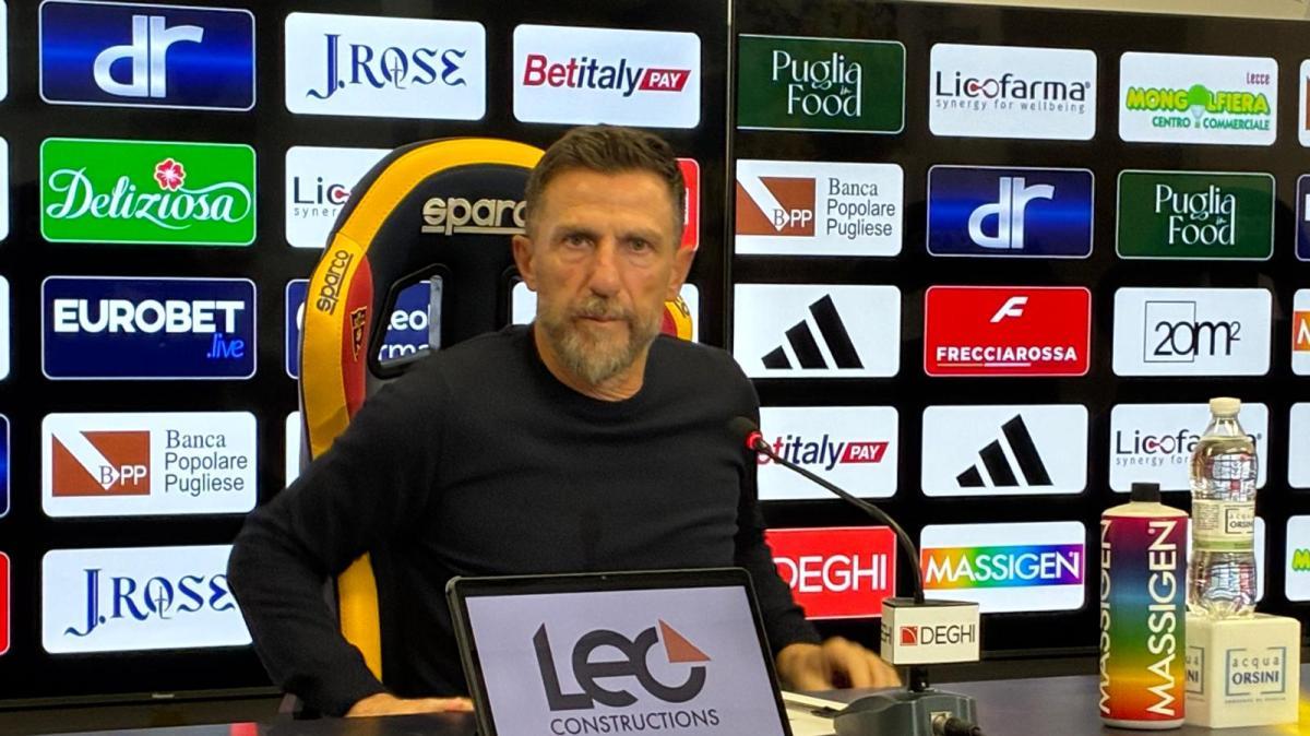 Lecce, Di Francesco: «Siamo stati più dentro la partita, ma contro le grandi dobbiamo crescere»