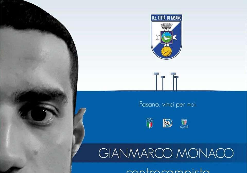 UFFICIALE - Fasano, a centrocampo arriva Gianmarco Monaco