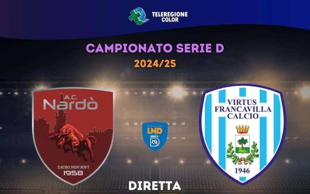 Serie D in Tv, Nardó-Virtus Francavilla in diretta su Teleregione
