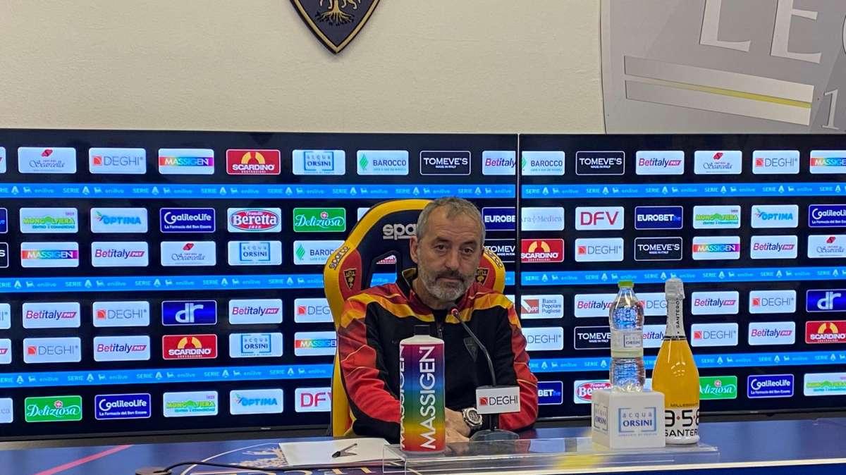 Lecce, Giampaolo: “La colpa è solo mia, mi scuso con i tifosi”