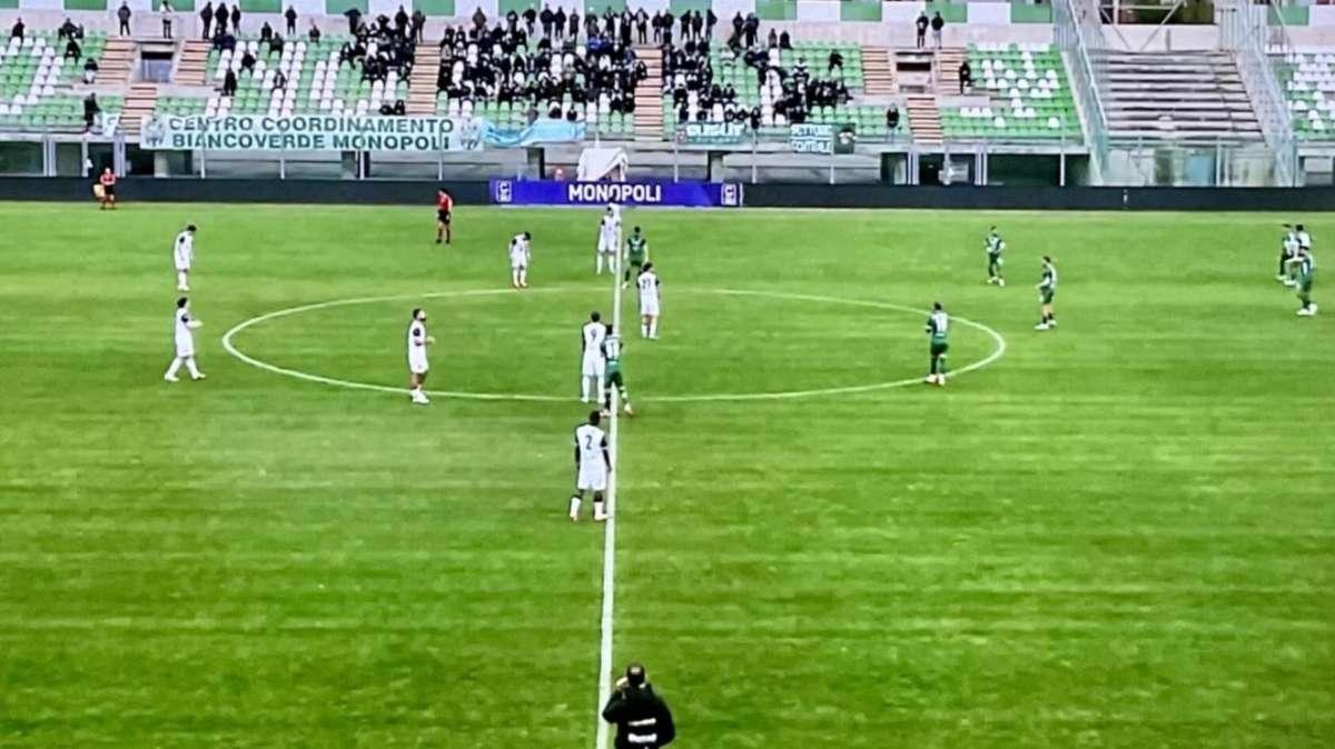 Monopoli-Casertana 1-0: Pellegrini allo scadere consegna i tre punti al 'Gabbiano'
