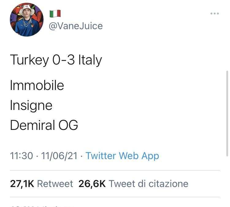 Euro2020, l'incredibile pronostico di un tifoso leccese su Twitter diventa virale