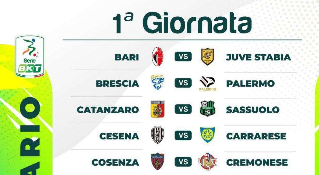 Bari, esordio in campionato contro la Juve Stabia