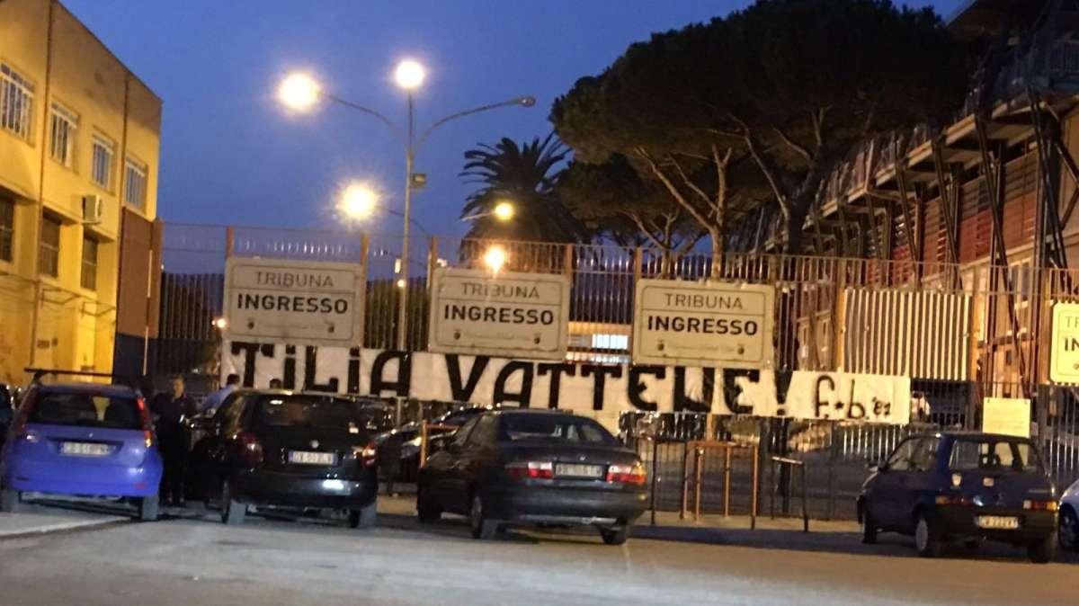 Striscione contro Tilia