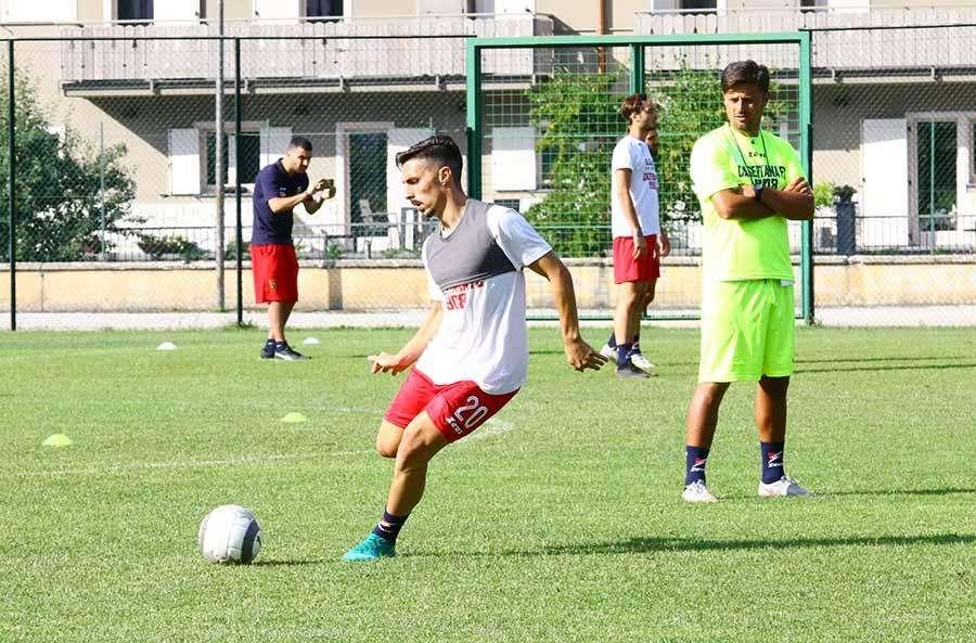 Rainone in allenamento