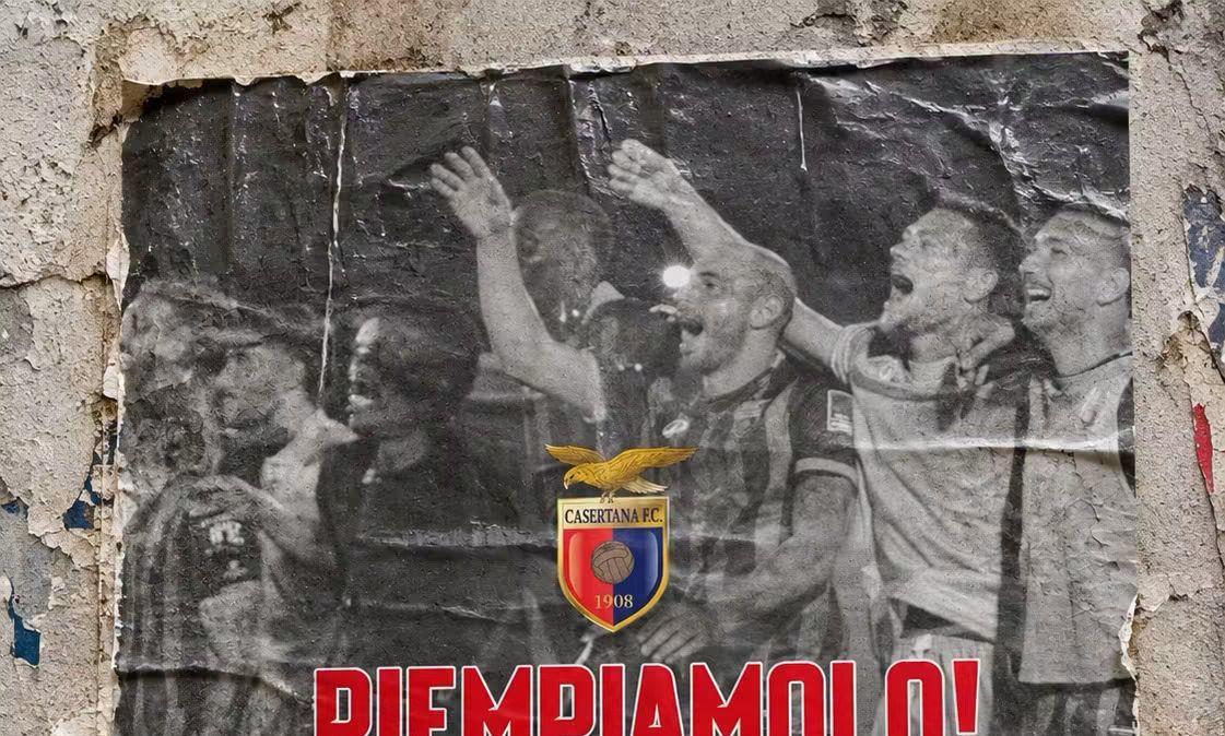 Casertana, società abbassa prezzi della tribuna inferiore per riempire il Pinto