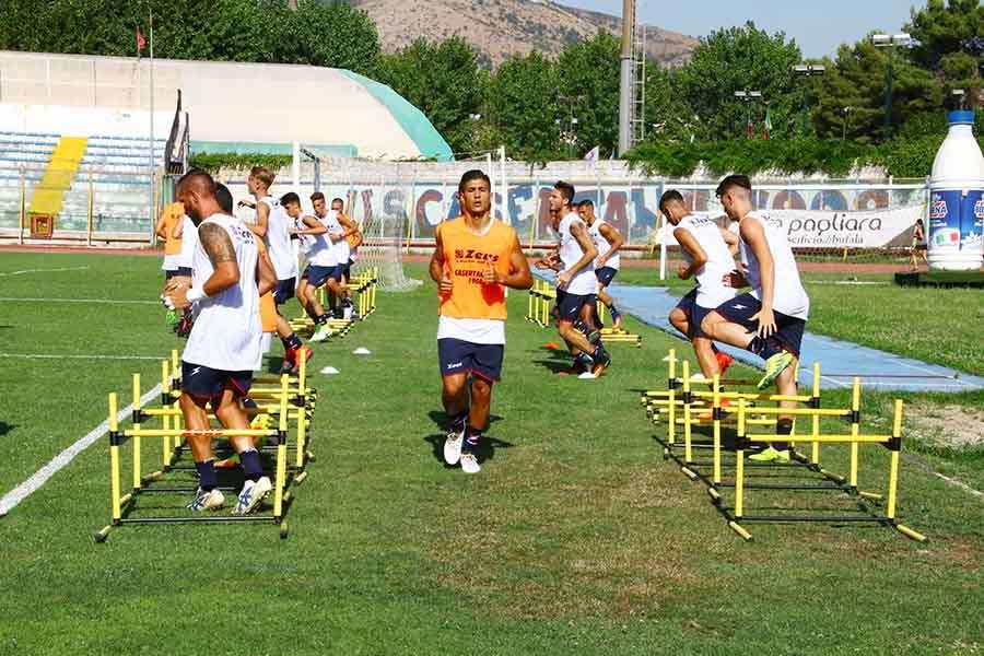 L'allenamento al Pinto
