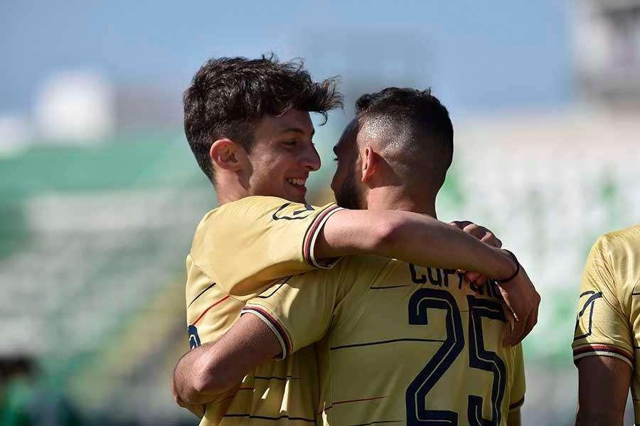 Esultanza gol Cuppone