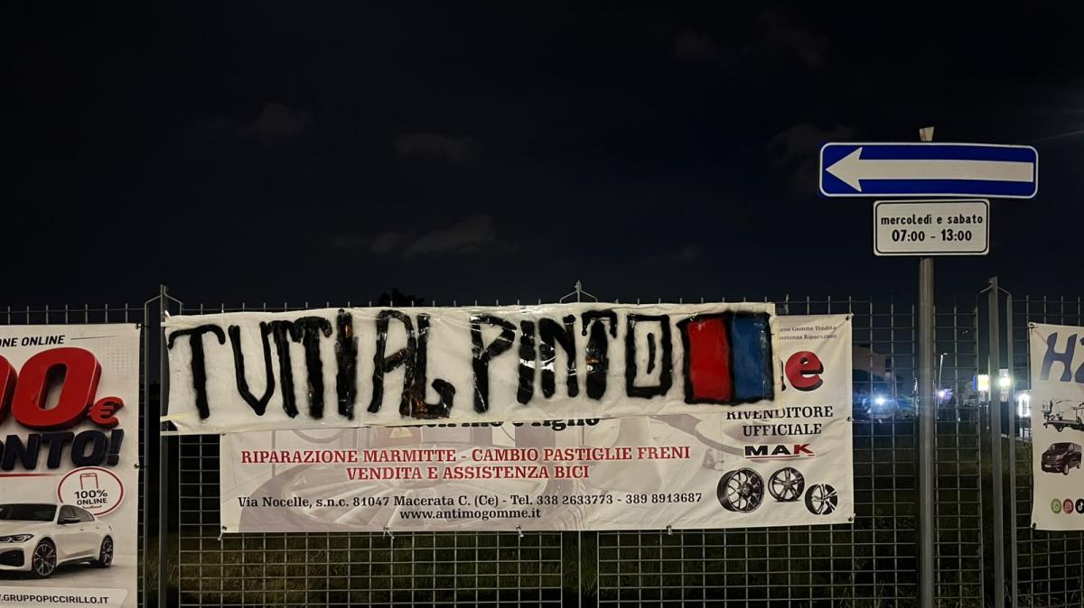Striscione tifosi Casertana