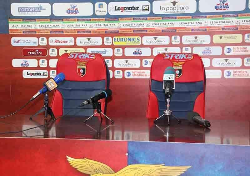 la sala stampa del Pinto