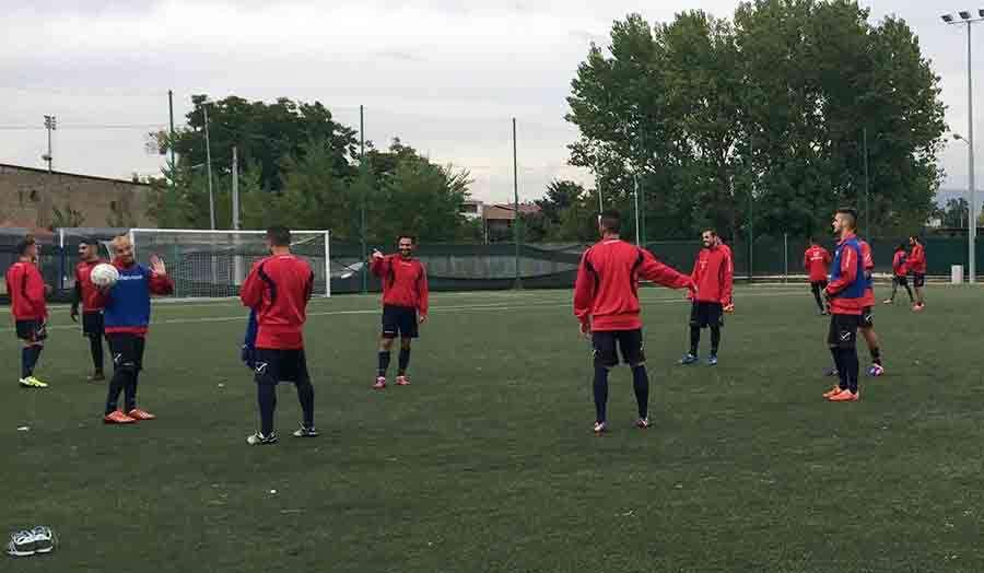 Un momento dell'allenamento