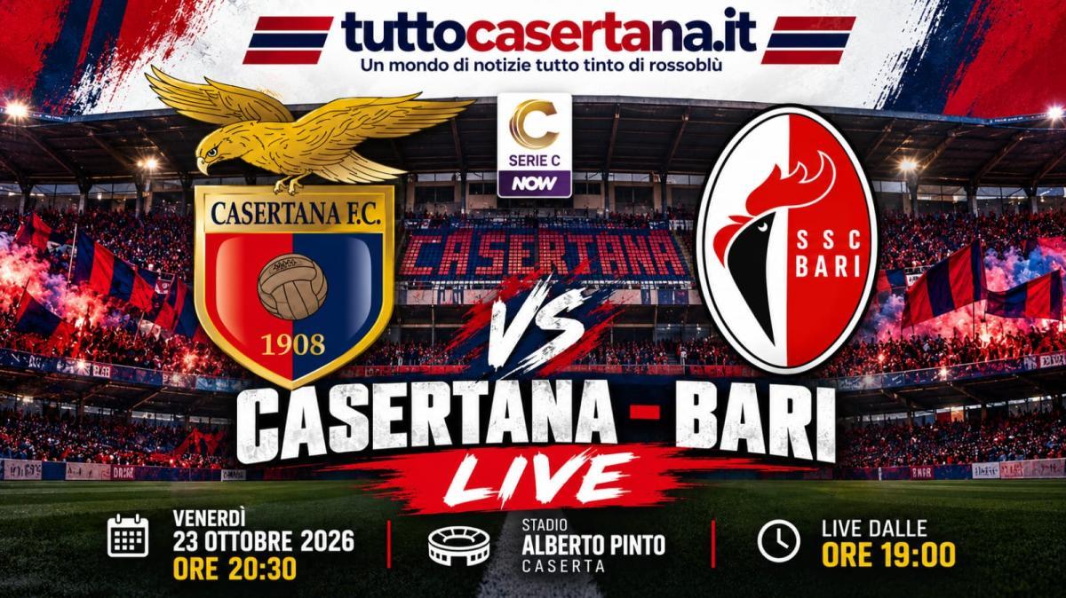 DIRETTA / Casertana-Bari, calcio d'inizio ore 20,30