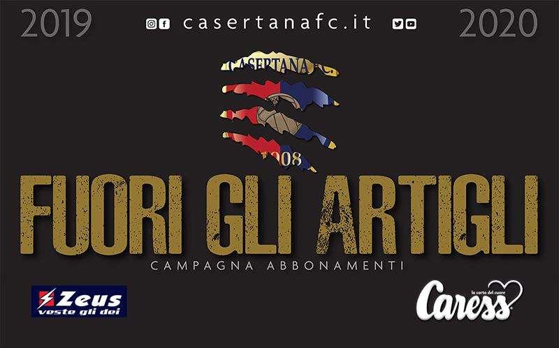 La Casertana dimezza i prezzi degli abbonamenti e chiama a raccolta i tifosi