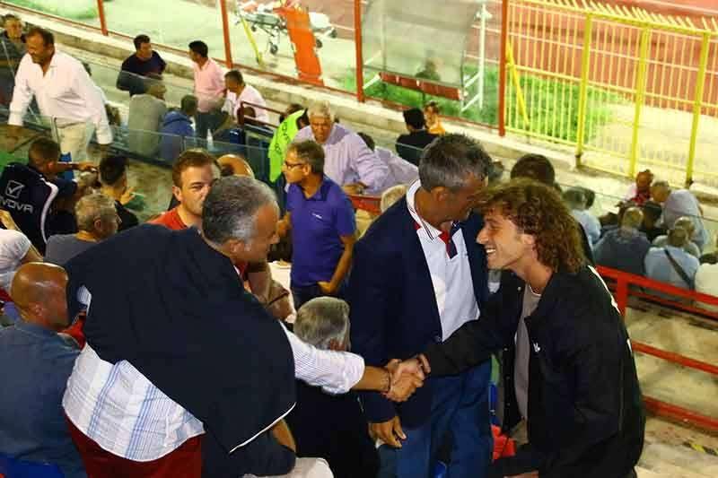 FOTO - Presenti in tribuna Marano e Del Gaudio per il match con il Melfi