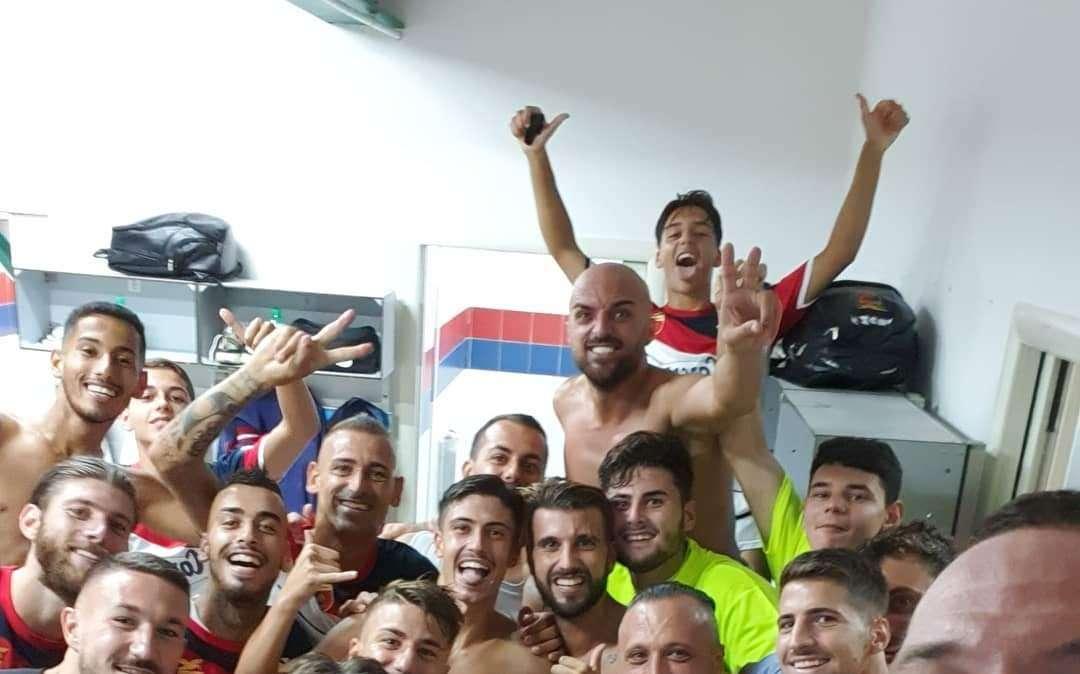 La festa negli spogliatoi