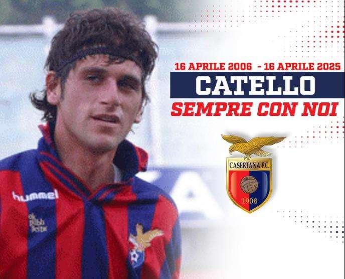 La Casertana ricorda Catello Mari: "Non sarai mai dimenticato"